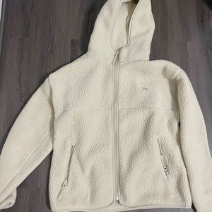 Aritzia TNA Bigfoot Polar Bear Zip Hoodie